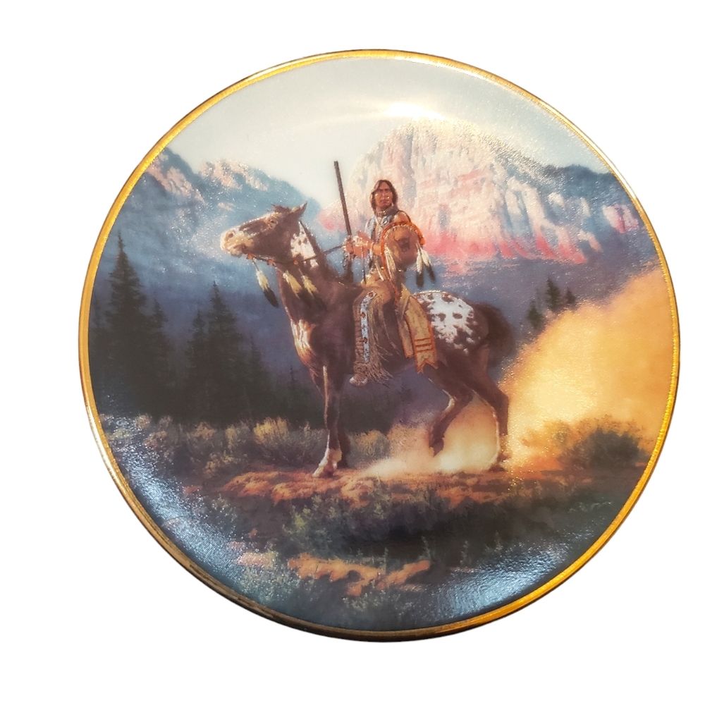 The Hamilton Collection "Top Gun" Mystic Warrior Mini Plate 1997